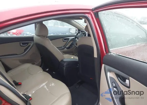 2016 Hyundai Elantra Limited from USA, damaged, VIN 5NPDH4AE7GH655300